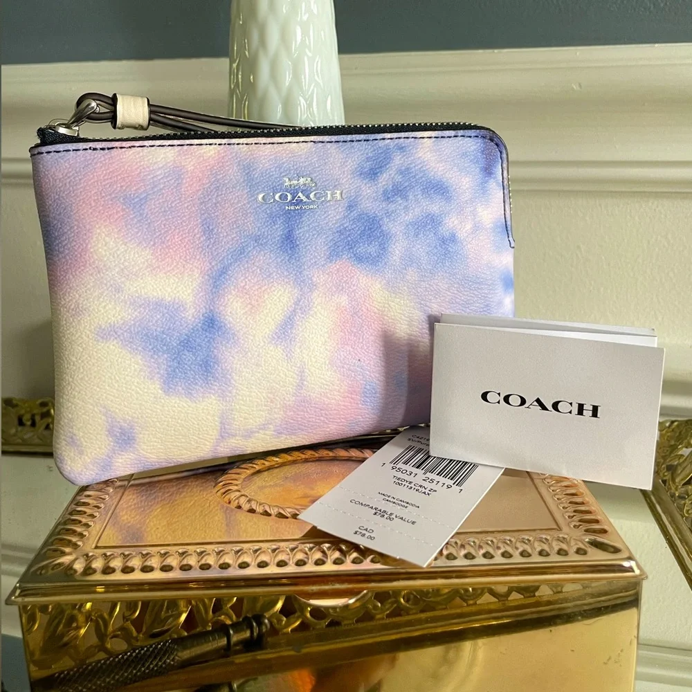 Coach Limited Edition Tye Dye Wristlet- New With Tags